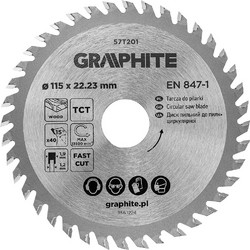 GRAPHITE Δίσκος Ξύλου για Γωνιακό Τροχό 40Δ - 115mm