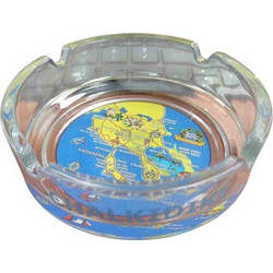 Σταχτοδοχείο Souvenir γυάλινο - Halkidiki - 612589