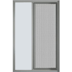 Estiatherm Σήτα Συρόμενη Λευκή PVC, 1 Φύλλο, Π=140 x Υ=220cm