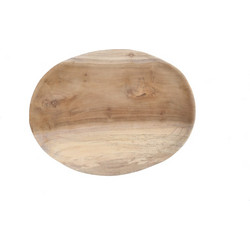 ows-0060804 Πιατέλα Folk (25x35x3) από ξύλο teak Soulworks