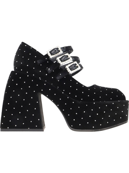 Γόβες Nodaleto BULLA MARIETTA NO11-39-9-BLACK CRYSTAL VELVET Γυναικείο