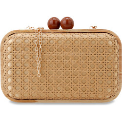 4Queens CLUTCH W657L004996T Τσάντα Φάκελος Brown UA6493W1