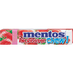Mentos Incredible Chew Strawberry Καραμέλες 45gr Τεμάχιο