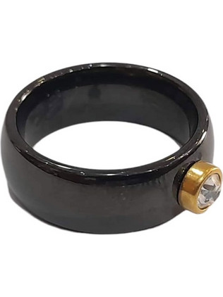 BD Jewelery Δαχτυλίδι από Ατσάλι Μαύρο HRK-2036