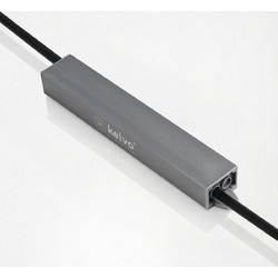 kelvo(R) SELAS KLV-107-0029 Τροφοδοτικό/Μετασχηματιστής Class II SELV 24W 1A AC 220-240V σε DC 24V Αδιάβροχο IP67 - Γκρι Ανθρακί Ματ - Μ18.2 x Π3 x Υ2.2cm