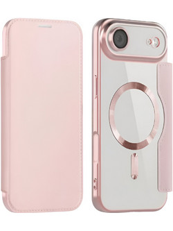 Techsuit SmartMag Book Θήκη Βιβλίο Pink (iPhone 17 Air)
