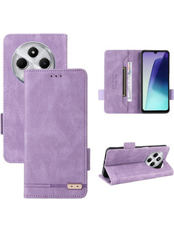 ENKAY Xiaomi Redmi 14C 4G / Poco C75 Magnetic Clasp Θήκη Βιβλίο - Purple