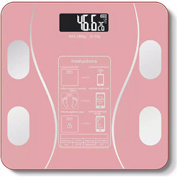 Aerbes Smart Ζυγαριά με Λιπομέτρηση & Bluetooth AB-J178 Pink