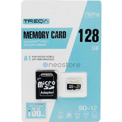 Treqa microSDHC 128GB Class 10 U1 UHS-I A1 100MB/s + Adapter