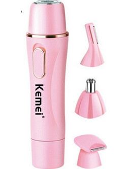 Kemei Trimmer Μηχανή Γυναικεία Επαναφορτιζόμενη Προσώπου Μύτης Φρυδιών & Αυτιών KM-2715