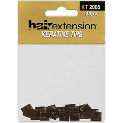 She KERATIN TIPS KT2005 BROWN | Tips Κερατίνης για Extenions σε Καφέ Χρώμα 25τμχ