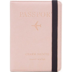 RFID Signal Block Passport & Credit Card Case Θήκη Καρτών και Διαβατηρίου - Ροζ ΟΕΜ