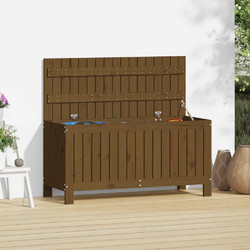 vidaXL Κουτί Αποθήκευσης Καφέ Μελί 108x42,5x54cm Μασίφ Ξύλο Πεύκου 1 τεμ