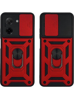 Sonique Ring Armor CamPro Θήκη για Xiaomi Redmi A5 4G Red