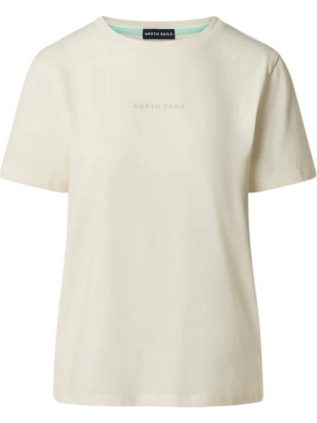 North Sails- Γυναικεία Κοντομάνικη Μπλούζα T-Shirt tonal logo 093524-000-0105 Λευκό