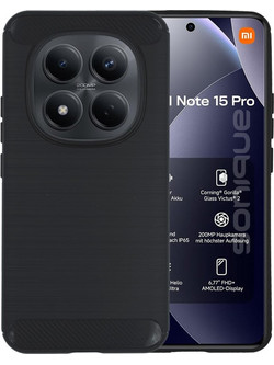 Sonique Carbon Brushed Θήκη Black (Xiaomi Redmi Note 15 Pro 5G)