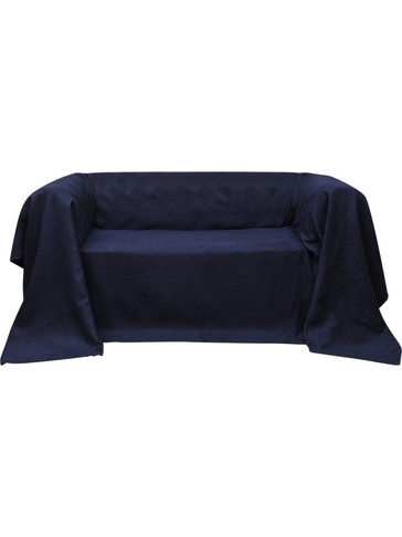 Κάλυμμα Καναπέ Ναυτικό Μπλε 140 x 210 εκ. από Micro-suede