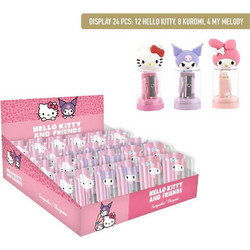 Hello Kitty and Friends assorted pencil sharpener with container