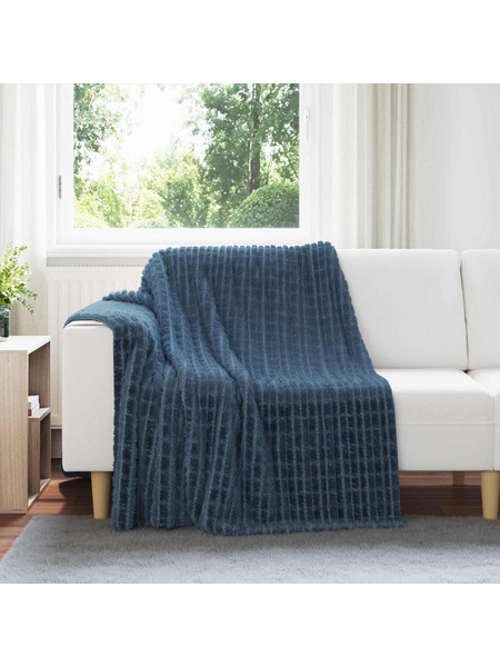 Κουβέρτα Σκούρο μπλε 200 x 150 cm 0,75 kg Μαλλί