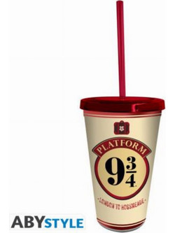 AbyStyle Ποτήρι με Καλαμάκι Harry Potter Hogwarts Express 470ml