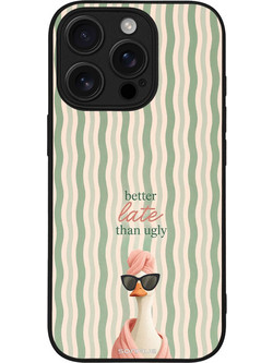 Sonique Stripe Stories Series Θήκη με Σχέδιο «Better Late» (iPhone 16 Pro)