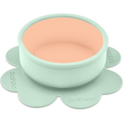 Baboo Silicone Bowl μπολ σιλικόνης με βεντούζα Peachy Keen, 6m+ 1 τμχ