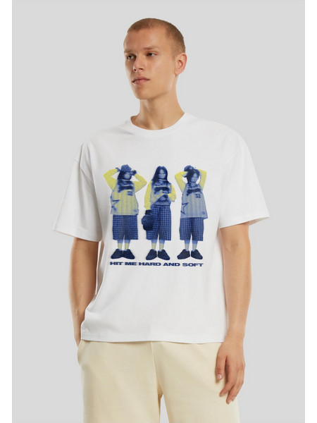 Billie Eilish Hit me Hard and Soft Oversize Tee white