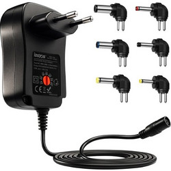 Universal Τροφοδοτικό με 30W με USB και 6 Αντάπτορες - 3 έως 12V για Συσκευές με DC Υποδοχή-6p-26106