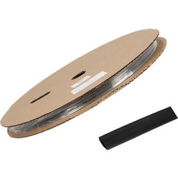 GLOBOSTAR(R) SHRINKTUBE 79818 Θερμοσυστελλόμενο Μακαρόνι Στεγανοποίησης για Neon Flex LED Αδιάβροχο IP65 - Μαύρο Ματ - Μ100 x Π1 x Υ1cm/Π0.5 x Υ0.5cm