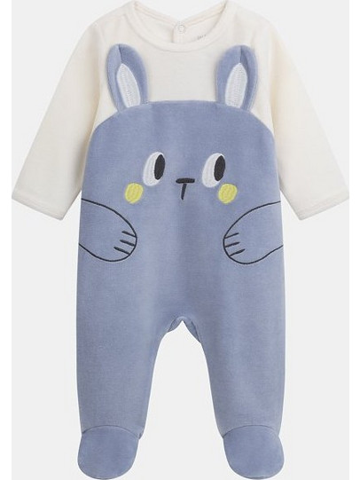 Βρεφική Πιτζάμα για Αγόρια Playful Bunny ΛΕΥΚΟ