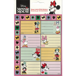 ΕΤΙΚΕΤΕΣ ΜΕ ΑΥΤΟΚΟΛΛΗΤΑ GIM MINNIE MOUSE
