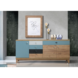 Μπουφές Country 200x85x45cm Μελαμίνη Με Επιλογή Χρώματος