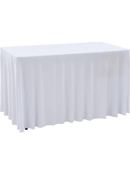 Καλύμματα / Φούστες Τραπεζιού 2 τεμ. Λευκό 120 x 60,5 x 74 εκ