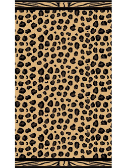 Linea Home Hyena Πετσέτα Θαλάσσης Καφέ 86x160cm
