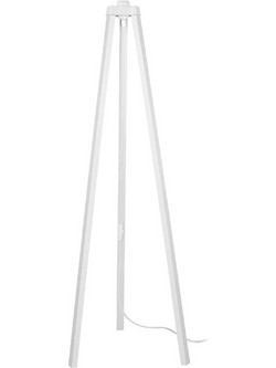 GLOBOSTAR(R) TRIPOD 203-0259 Μοντέρνο Επιδαπέδιο Φωτιστικό με Ντουί 1 x E27 AC 220-240V IP20 - Λευκό - Μ38 x Π38 x Υ120cm