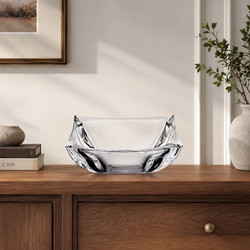 Μπωλ Γυάλινο Τετράγωνο Crystal Curve Bowl 27x27x10cm Galifas 992205 - Galifas