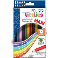 The Littlies Maxi Ξυλομπογιές Σετ 12τμχ