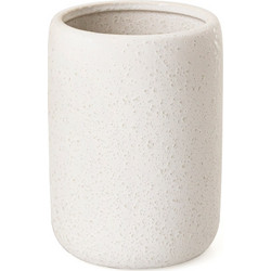 Ποτηροθήκη BONITA Stoneware Λευκή Φ7,8x11,8εκ.-360ml AWD02191913 - sealskin - sl-AWD02191913