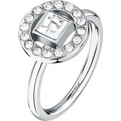 KARL LAGERFELD ILLUME RING SS CR WHITE SZ12