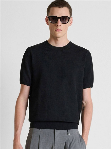 ANT MORATO - MMSW01622YA500091 MIN OF 6 SWEATER ROUND COLLAR SHORT SLEEVES REGULAR FIT IN VISCOSE BL
