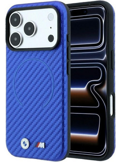 BMW M Carbon Printed Ring MagSafe Case Blue (iPhone 18 Pro Max / 17 Pro Max)