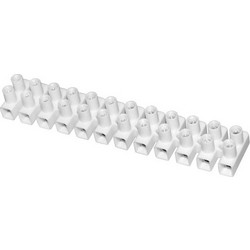 Adeleq Κλέμα Πολυπροπυλενίου 6mm Λευκή (8-006)