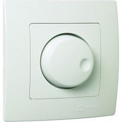 Makel Lillium Διακόπτης Dimmer 600W Λευκός (32001A76)