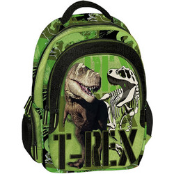 Graffiti Dinosaur Σχολική Τσάντα Πλάτης Δημοτικού Πράσινη 231213
