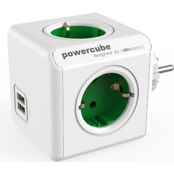 ALLOCACOC PowerCube Original USB - Πολύμπριζο - Πράσινο 1202GN/DEOUPC