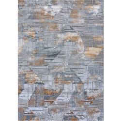 MADI Feathers Χαλί Στρογγυλό 165cm Grey