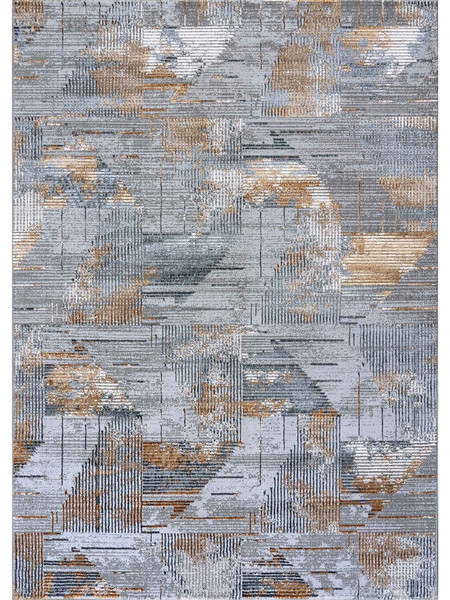 MADI Feathers Χαλί Στρογγυλό 165cm Grey