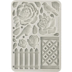 Stamperia Εύκαμπτα Καλούπια Σιλικόνης A5 House of Roses Fence