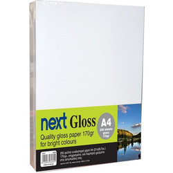 Next Gloss A4 250 φύλλα premium gloss paper 170γρ