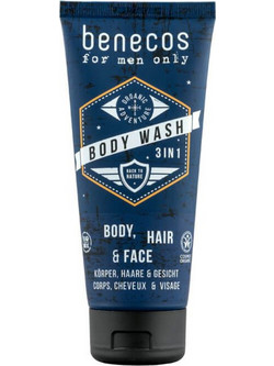 Benecos Men 3 In 1 Φυτικό Σαμπουάν & Αφρόλουτρο για Επανόρθωση 200ml